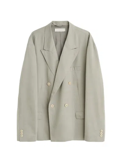 Our Legacy Halt Double-breasted Blazer In Gray