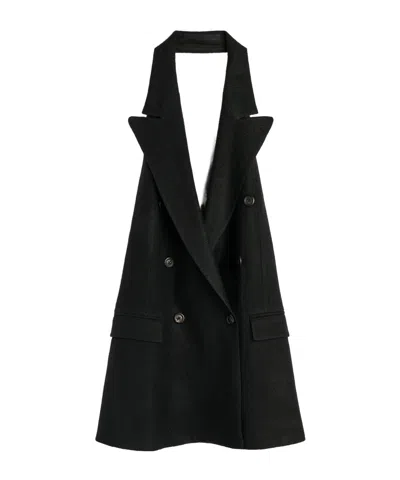 Our Legacy Double-breasted Halterneck Waistcoat In Black