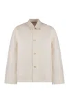 Our Legacy Haven Cotton-blend Overshirt In Ecru