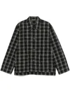 Our Legacy Haven Jacket Checked Pattern In Black White Helix