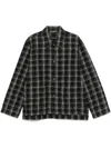 Our Legacy Haven Jacket Checked Pattern In Black