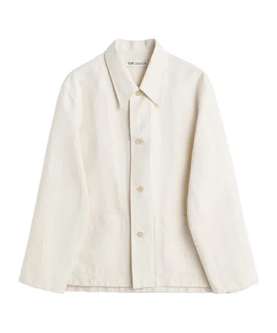 Our Legacy Haven Shirt Jacket In White