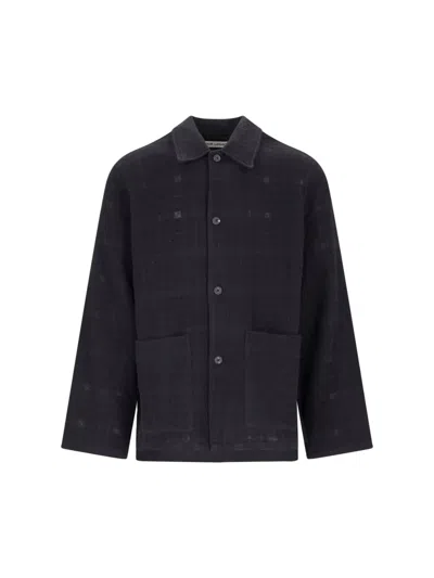 Our Legacy Haven Technical Fabric Overshirt In Black