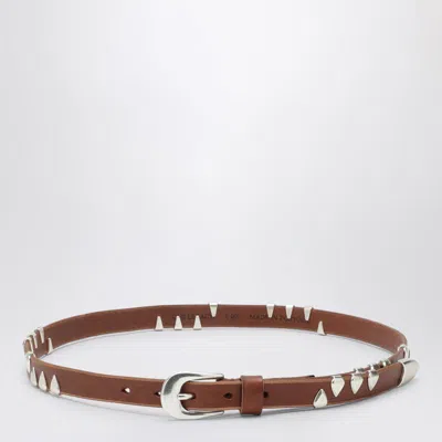 OUR LEGACY OUR LEGACY HAZELNUT BELT WITH CLAWS