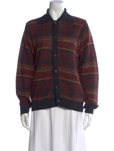 Pre-owned Our Legacy Hemp Plaid Print Sweater In Multi