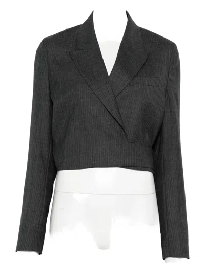Our Legacy Herringbone Wool Jacket In Gray