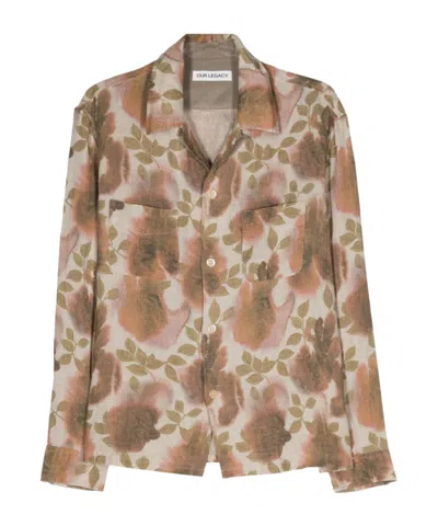 OUR LEGACY OUR LEGACY HEUSEN FLOWER PRINTED BUTTONED SHIRT