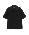 Our Legacy Black Boucle Box Shirt In Black