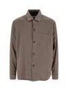 Our Legacy Checked Long Sleeve Shirt With Chest Pocket In Brown