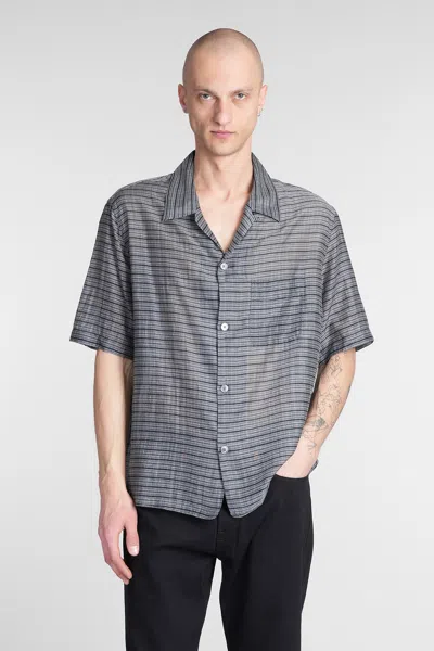 OUR LEGACY HEUSEN SHIRT IN GREY COTTON