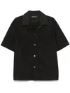 Our Legacy Black Boucle Box Shirt In Schwarz