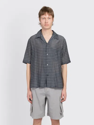 Our Legacy Heusen Shirt Shortsleeve In Gray