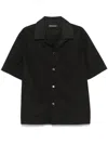 Our Legacy Black Boucle Box Shirt In Black