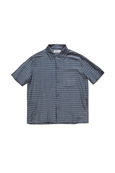 Our Legacy Heusen Shirt Shortsleeve Grey In Gray