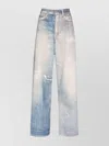 Our Legacy High Waist Boyfriend Jeans With Distressed Finish In White