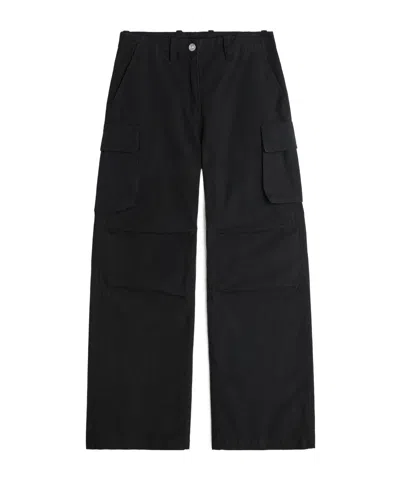 Our Legacy High-waist Cotton Trousers In Black