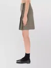 Our Legacy High Waist Pleated Knee-length Skirt In Gray