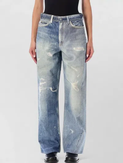 Our Legacy High Waist Wide Leg Denim Trousers