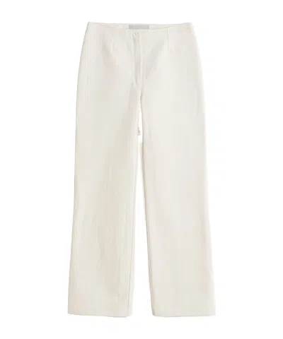 Our Legacy High-waisted Casual Pants In White