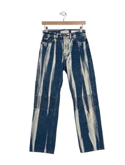 Pre-owned Our Legacy High-rise Straight Leg Jeans In Blue