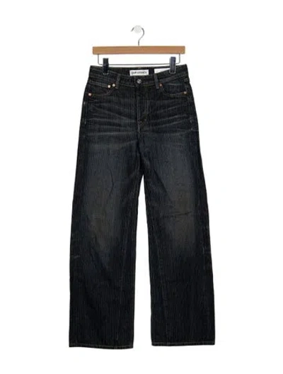 Pre-owned Our Legacy High-rise Wide Leg Jeans In Black