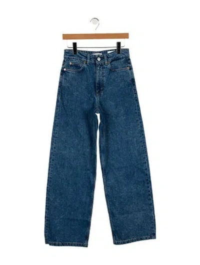 Pre-owned Our Legacy High-rise Wide Leg Jeans In Blue