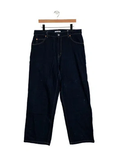 Pre-owned Our Legacy High-rise Wide Leg Jeans In Blue