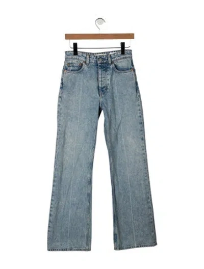 Pre-owned Our Legacy High-rise Wide Leg Jeans In Blue