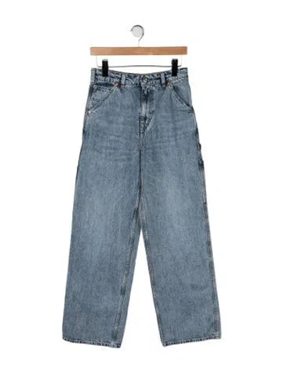 Pre-owned Our Legacy High-rise Wide Leg Jeans In Blue