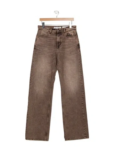Pre-owned Our Legacy High-rise Wide Leg Jeans W/ Tags In Brown