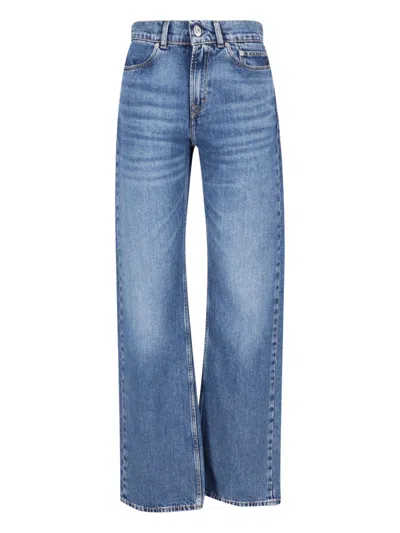 Our Legacy High-rise Wide-leg Jeans In Blue