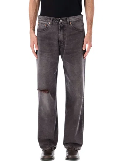 Our Legacy Highway Coffee Wide-leg Denim Jeans In Black