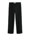 Our Legacy High-waisted Wide-leg Trousers With Tailored Cuff Hem In Black