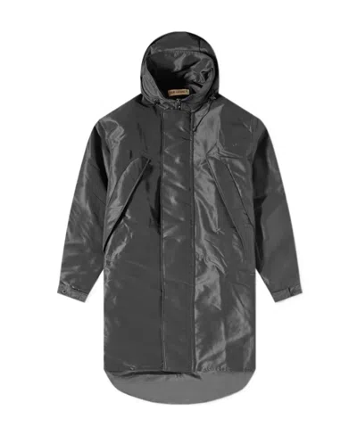Our Legacy Hooded Concealed-fastening Parka Coat In Black