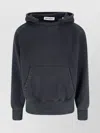 Our Legacy Relic Cropped Distressed Cotton-jersey Hoodie