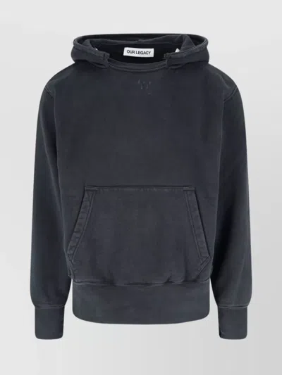 OUR LEGACY HOODED KANGAROO POCKET SWEATSHIRT