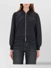 Our Legacy Relaxed Fit Front-zip Sweatshirt With Drawstring Hood In Blue