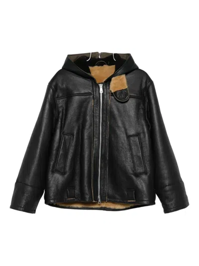 OUR LEGACY HOODED SHEARLING JACKET