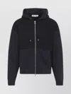 Our Legacy Hooded Knitwear With Drawstring And Ribbed Cuffs In Black