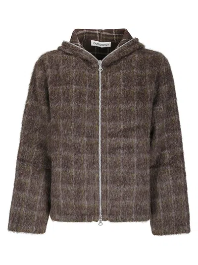 Our Legacy Hooded Sweatshirt In Soft Fabric In Brown