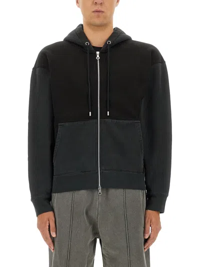 Our Legacy Hooded Sweatshirt With Zipper In Cotton
