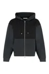 Our Legacy Hooded Sweatshirt With Zipper In Cotton In Black