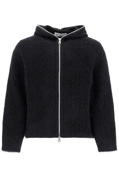 Our Legacy Maglia Con Zip E Cappuccio In Black
