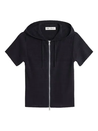OUR LEGACY HOODED ZIP-UP TOP