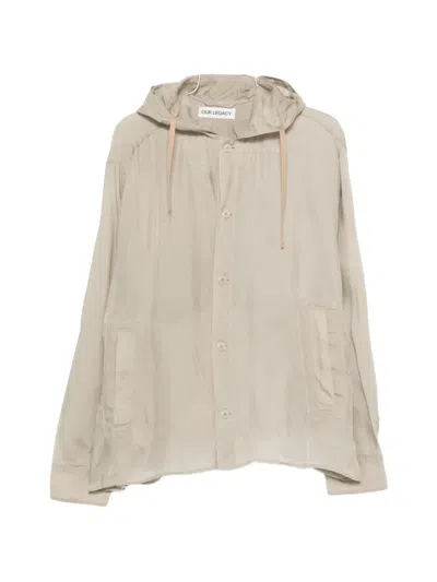 Our Legacy Hooded-neck Shirt In Neutral