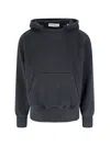 Our Legacy Relic Cropped Distressed Cotton-jersey Hoodie In Black