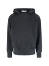 Our Legacy Relic Cropped Distressed Cotton-jersey Hoodie In Black  