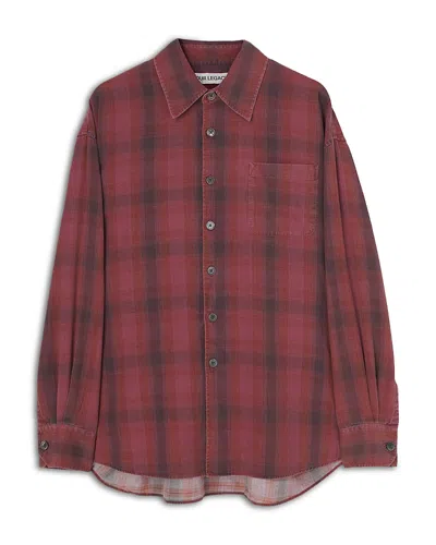 Our Legacy Idaho Flannel Shirt In Red