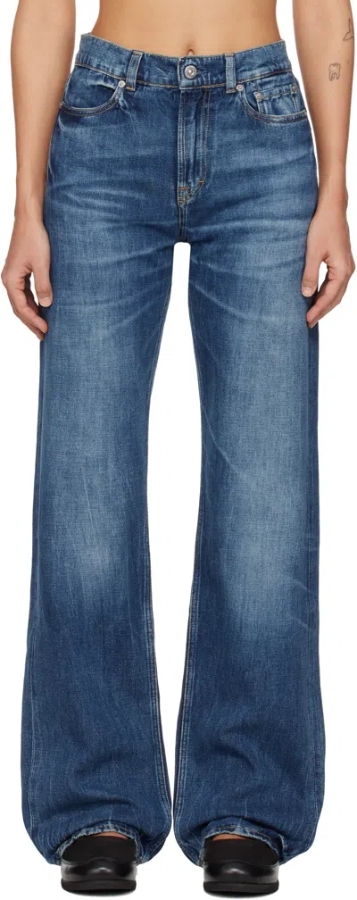 Our Legacy Indigo Wata Cut Jeans In Blue