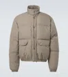 Our Legacy Taupe Grey Inhale Puffer Jacket In Beige